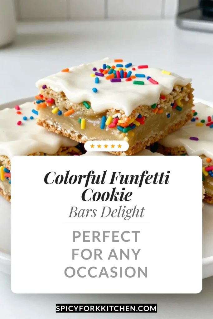 Indulge in these delicious funfetti sugar cookie bars that are perfect for any celebration! This rainbow sprinkle cookie recipe combines soft, chewy cookie bars with a delightful frosting for the ultimate homemade cookie treats. With this easy cookie bar recipe, you can whip up a batch in no time. Don't miss out on these frosted cookie bars that everyone will love! Save this recipe and enjoy every bite! #FunfettiCookies #CookieBars #SprinkleCookies #HomemadeTreats