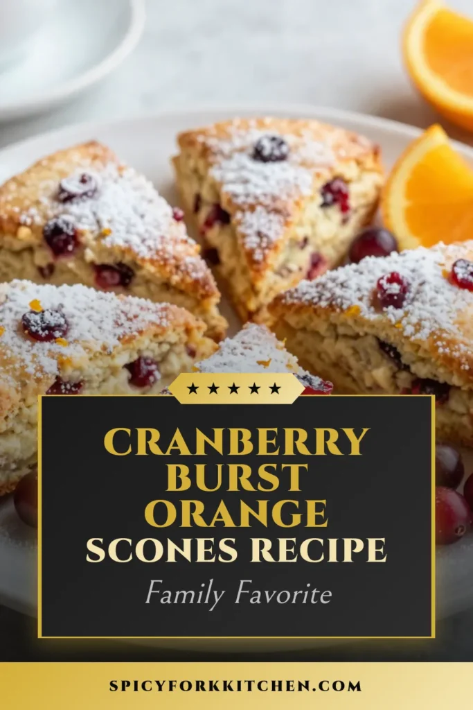 Delight in the festive flavors of these delicious cranberry orange scones! This easy scone recipe features tart cranberries and zesty orange, perfect for holiday gatherings. Get ready to impress with these cranberry bliss scones that take just 35 minutes from start to finish. Don’t miss out on this orange scone recipe that is sure to become a favorite! Save this recipe for your next holiday baking adventure! #CranberryOrangeScones #HolidayScones #EasySconeRecipe #CranberryBlissScones