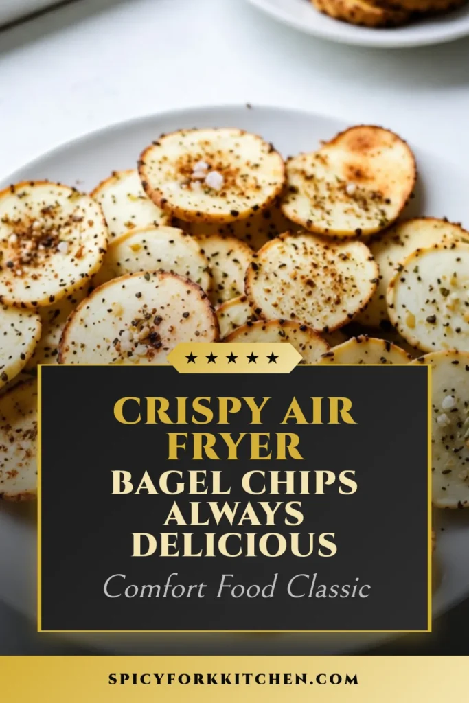 Looking for a tasty and healthy snack? Try these Air Fryer Everything Bagel Chips! This simple Bagel Chips Recipe elevates your snack game with a delightful crunch and savory flavors. Perfect as an easy appetizer idea for gatherings or a quick bite at home, these Air Fryer snacks are both delicious and guilt-free. Don’t miss out on this recipe—save it now for your next snack craving! #HealthySnackRecipes #AirFryerSnacks #EasyAppetizerIdeas #BagelChipsRecipe