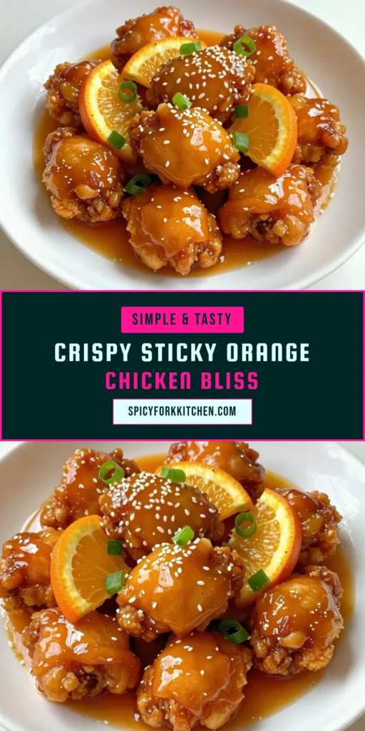 Indulge in this mouthwatering Sticky Orange Chicken recipe, featuring crispy chicken thighs coated in a sweet and tangy orange sauce. Perfect for a quick dinner, this easy chicken stir fry brings vibrant Asian flavors to your table. Ready in just 30 minutes, it's an ideal weeknight meal. Don't miss out on this delicious Asian chicken dish that will have everyone coming back for seconds. Save this Sticky Orange Chicken recipe for your next culinary adventure! #StickyOrangeChicken #OrangeChickenRecipe #CrispyChickenThighs #EasyChickenStirFry