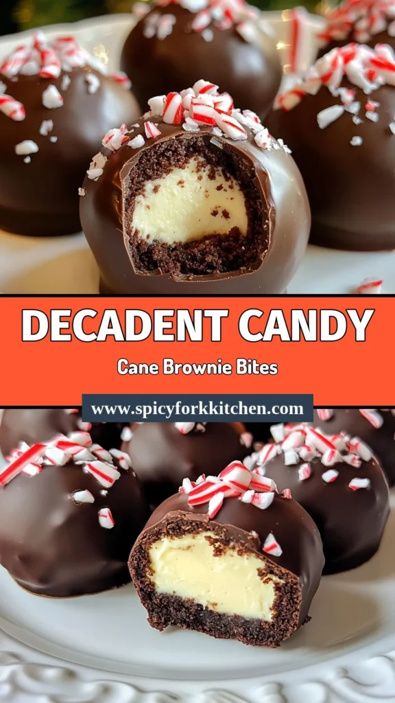 Indulge in the holiday spirit with these delightful Candy Cane Brownie Truffles! This festive brownie truffles recipe blends rich chocolate and creamy mint for a perfect Christmas dessert. These easy holiday treats are sure to impress your guests and satisfy your sweet tooth. Enjoy the chewy texture of brownie with a refreshing candy cane twist. Save this recipe for your holiday baking! #CandyCaneBrownieTruffles #ChocolateMintTruffles #ChristmasDessertRecipes #EasyHolidayTreats