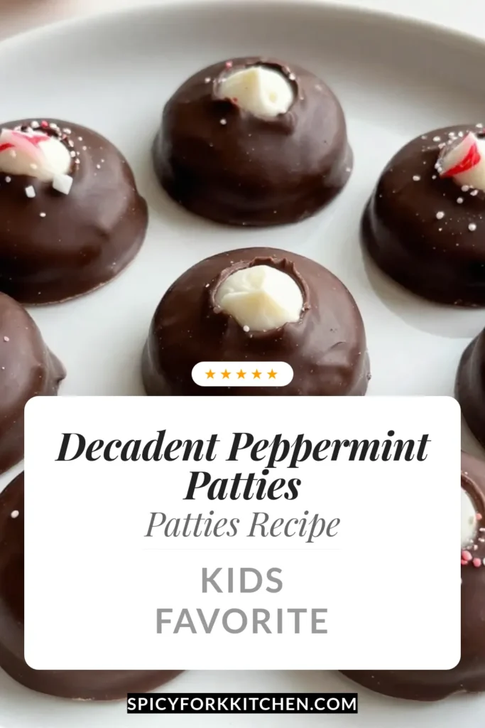 Indulge in the delightful taste of homemade peppermint patties with this easy peppermint candy recipe. Perfect for mint chocolate dessert lovers, these DIY peppermint treats are fun to make and share. Follow our simple chocolate-covered candy recipe for a sweet treat that’s perfect for any occasion. Get creative and customize your own homemade peppermint patties today! Try it out and save for later! #PeppermintPatties #MintChocolate #CandyRecipe #DIYTreats