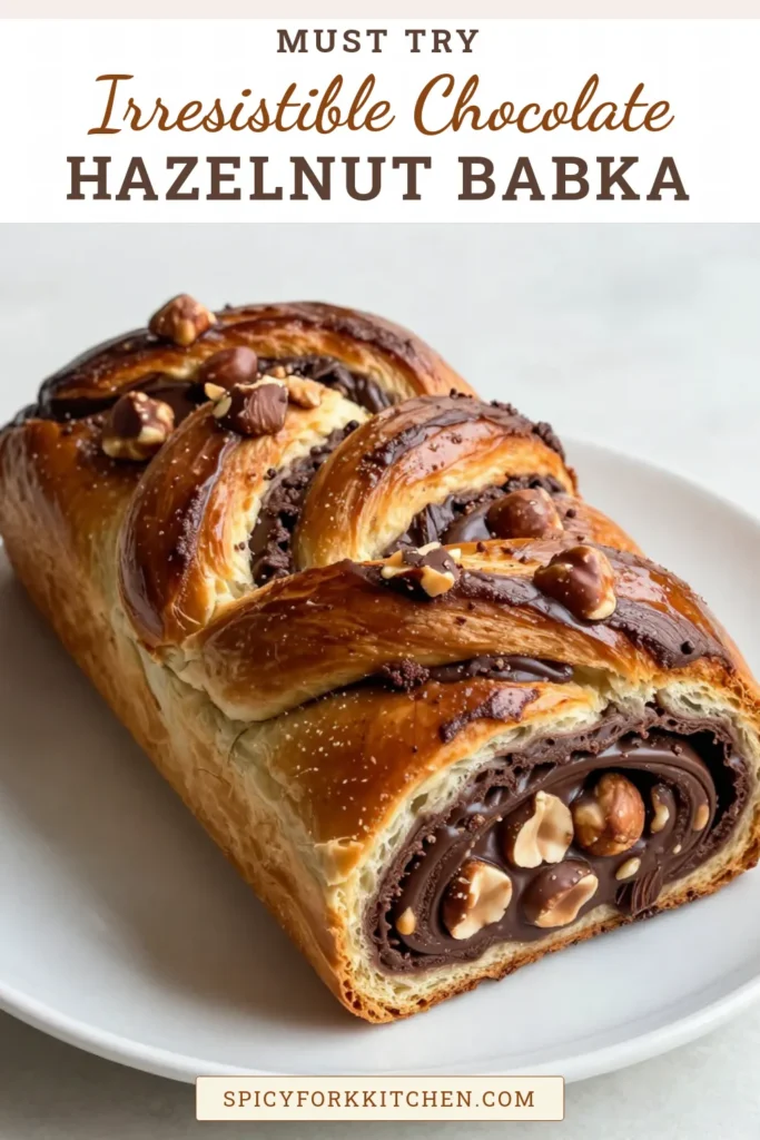 Indulge in this delicious chocolate hazelnut babka recipe that combines rich flavors with an easy baking process. Perfect for any occasion, this homemade babka with hazelnuts creates a show-stopping dessert that’s sure to impress. Learn how to bake this rich chocolate babka at home, complete with crunchy hazelnuts. Try it today for a delightful treat! Save this easy chocolate babka recipe for your next baking adventure. #ChocolateBabka #Baking #Recipe #DessertIdeas