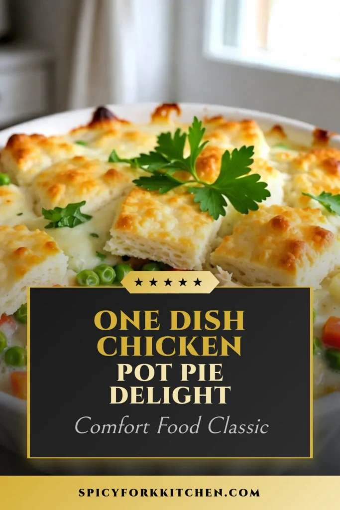 Indulge in this savory chicken pot pie casserole that's the perfect twist on a classic chicken pot pie recipe. This easy chicken casserole combines tender chicken, fresh veggies, and fluffy biscuit dough for ultimate comfort food recipes. Your family will love this baked chicken casserole that’s quick to prepare and deliciously satisfying. Try it tonight and enjoy cozy mealtime magic! Save this recipe for later! #ChickenPotPie #ComfortFood #CasseroleRecipes #EasyDinnerIdeas