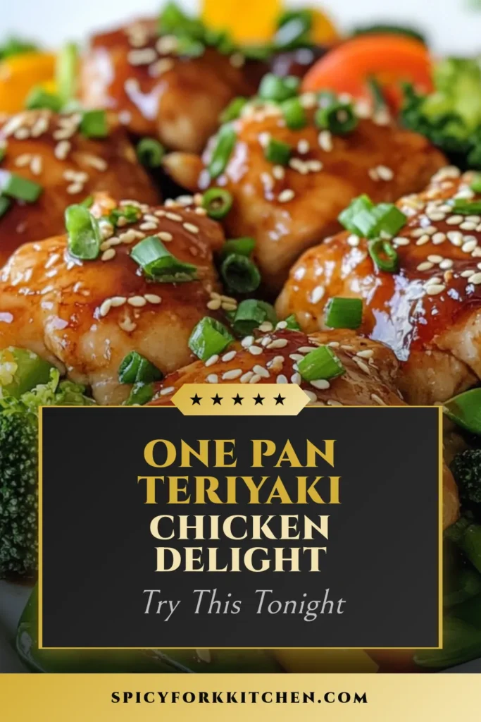 Try this easy teriyaki chicken recipe for a delicious sheet pan teriyaki chicken and veggies dinner! This healthy sheet pan dinner combines juicy chicken thighs with colorful vegetables, all drizzled in a flavorful homemade teriyaki sauce. Perfect for a quick teriyaki chicken meal any night of the week. Get ready to impress your family with this chicken and veggies recipe that's both nutritious and satisfying! Save for later! #SheetPanDinner #TeriyakiChicken #HealthyRecipes #EasyDinnerIdeas