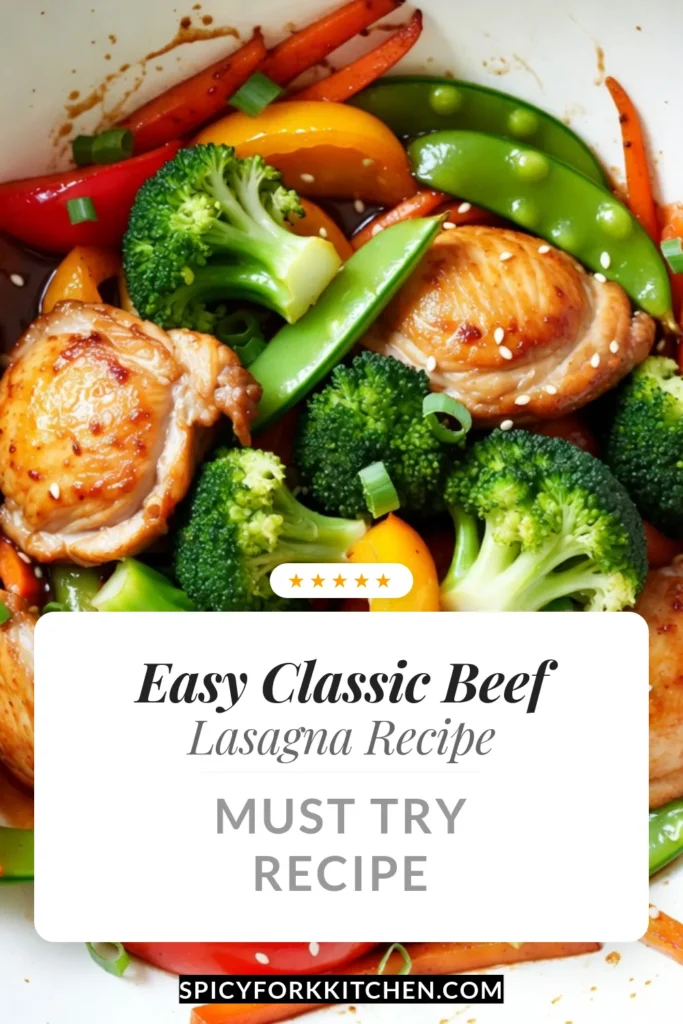 Discover the deliciousness of Teriyaki Chicken Stir Fry! This easy teriyaki chicken recipe combines tender chicken thighs with colorful veggies for a healthy chicken stir fry that's ready in just 25 minutes. Perfect for busy weeknights, this quick stir fry recipe will satisfy your cravings and nourish your body. Save this vegetable stir fry recipe for your next family dinner! Try it today! #TeriyakiChicken #QuickStirFry #HealthyRecipes #EasyCooking