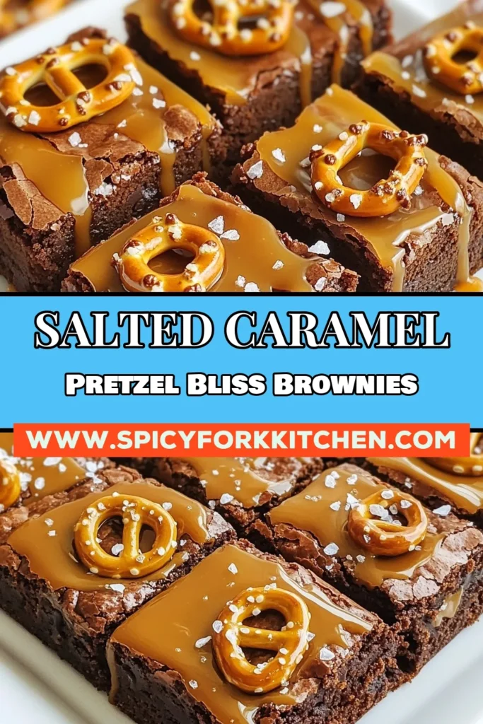 Indulge in these delicious salted caramel brownies that combine the perfect crunch of pretzels with rich chocolate. This easy brownie recipe will quickly become a favorite, perfect for any dessert lover. Elevate your chocolate caramel desserts with this pretzel brownie recipe that delivers a delightful sweet and salty experience. Try these homemade caramel brownies today and impress your friends! Save this recipe now for a treat you won't forget! #SaltedCaramelBrownies #ChocolateDesserts #EasyBrownieRecipe #HomemadeCaramelBrownies