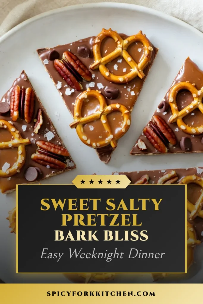 Indulge in this sweet and salty pretzel bark that perfectly combines crunchy pretzels with rich chocolate and caramel. This easy dessert recipe is great for gatherings or as a tasty treat at home. Discover how to make this delightful chocolate caramel pretzel recipe that will become your go-to for crunchy snack ideas. Try this homemade pretzel bark today and get ready to impress! Save and share your delicious creations! #PretzelBark #DessertRecipes #SnackIdeas #ChocolateLovers