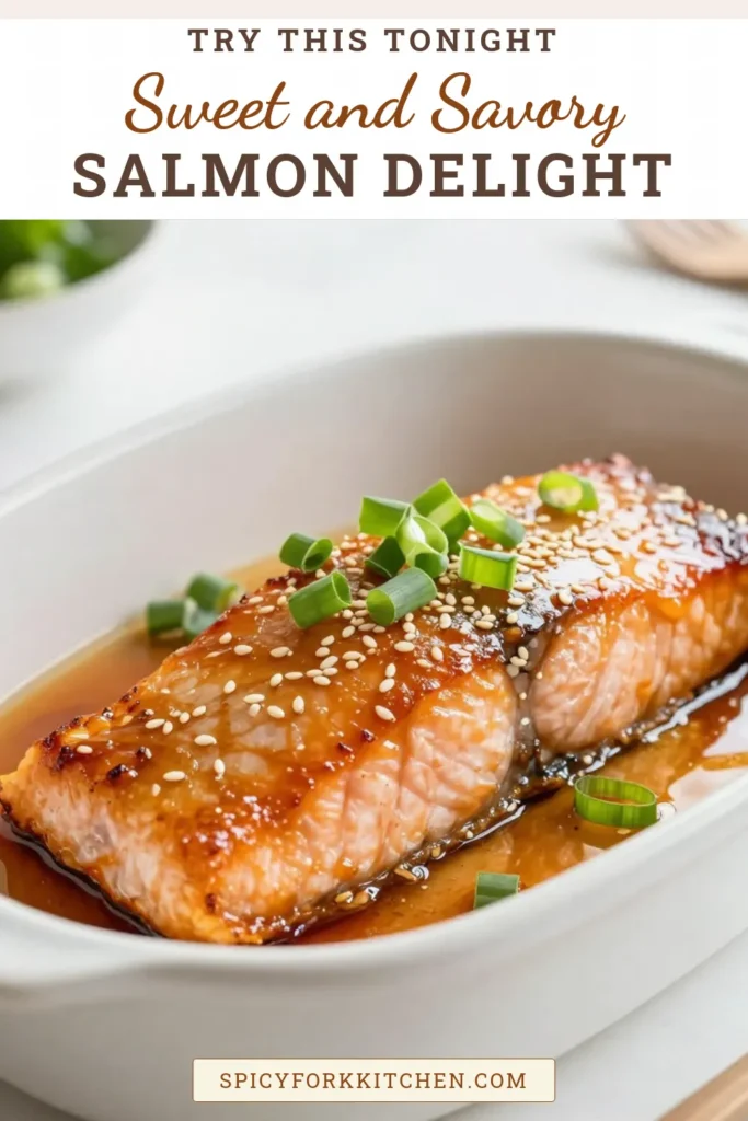 Discover how to make delicious honey garlic salmon with this easy glazed salmon recipe. Perfect for a healthy salmon dinner, this oven-baked salmon with honey is packed with flavor and nutrients. In just 50 minutes, you can enjoy a mouthwatering meal that your family will love. Don’t miss out on this simple recipe! Save this pin for your dinner inspiration! #HoneyGarlicSalmon #GlazedSalmonRecipe #HealthySalmonRecipe #EasySalmonDinner