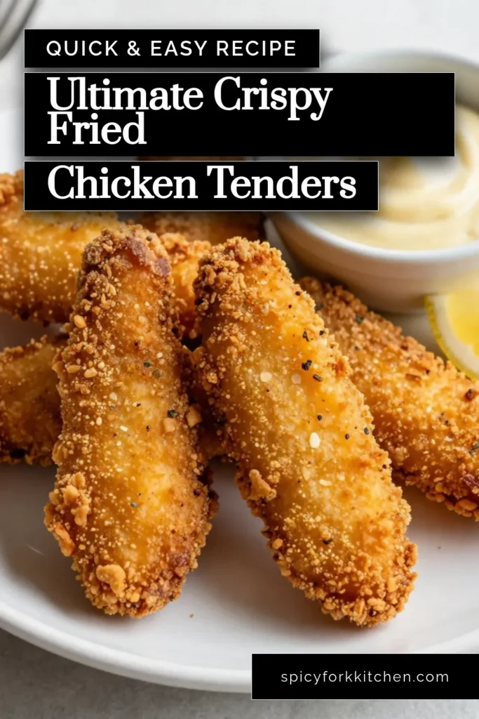 Indulge in these Crispy Buttermilk Fried Chicken Tenders, perfect for any meal! This easy chicken tender recipe features a flavorful buttermilk marinade that keeps each piece tender and juicy. Fry them to golden perfection for a delicious homemade fried chicken tender experience. Don't miss out on this chicken tender marinade recipe that elevates your dish! Save this recipe now and savor the crunch! #ButtermilkFriedChicken #ChickenTenders #FriedChicken #EasyRecipes