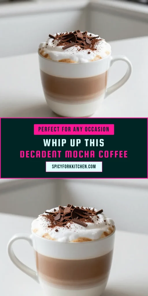 Indulge in the rich flavors of this Mocha Dalgona coffee recipe that combines whipped coffee with cocoa for the ultimate caffeinated chocolate beverage. This easy mocha coffee drink is perfect for any time of the day. Follow our simple steps to create homemade Dalgona coffee, topped with chocolate shavings. Treat yourself today! Save this recipe to enjoy your perfect mocha moment later. #MochaDalgona #WhippedCoffee #EasyCoffeeRecipe #HomemadeDalgona