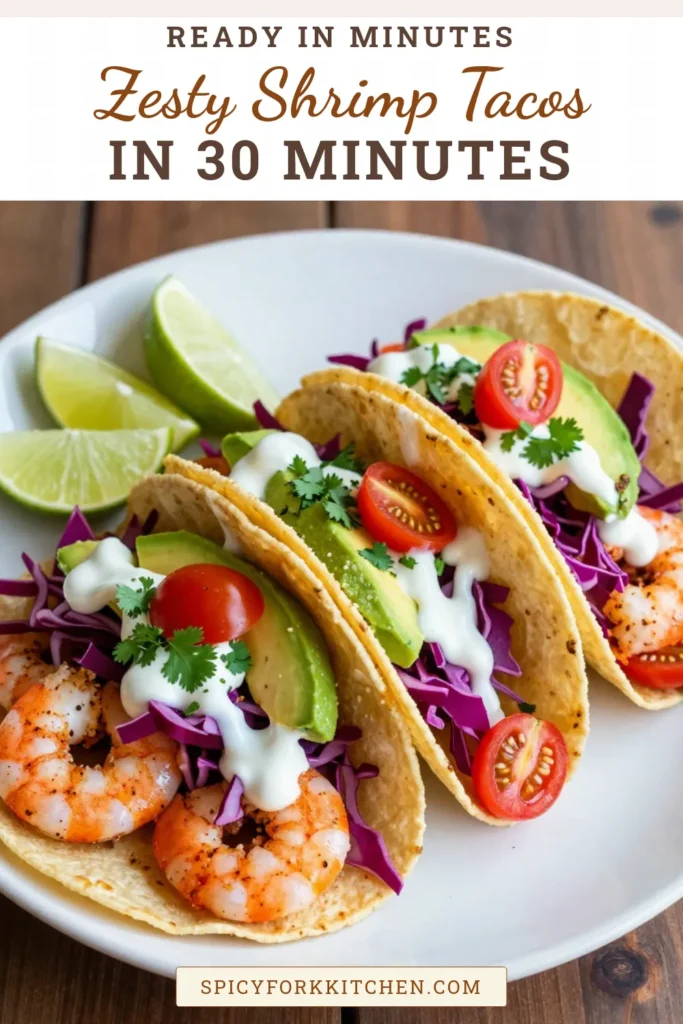 Craving something delicious? Try these Cajun shrimp tacos for a quick and flavorful meal! This spicy shrimp taco recipe features perfectly seasoned shrimp and fresh toppings, making it an ideal choice for easy shrimp tacos. Each zesty shrimp taco is packed with flavor and sure to impress. Ready in just 30 minutes, they’re perfect for a busy weeknight. Don’t miss out—save this recipe for your next taco night! #CajunShrimpTacos #ShrimpTacoRecipe #EasyShrimpTacos #SpicyShrimpTacos