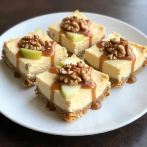Caramel Apple Cheesecake Bars Irresistible Dessert Delight
