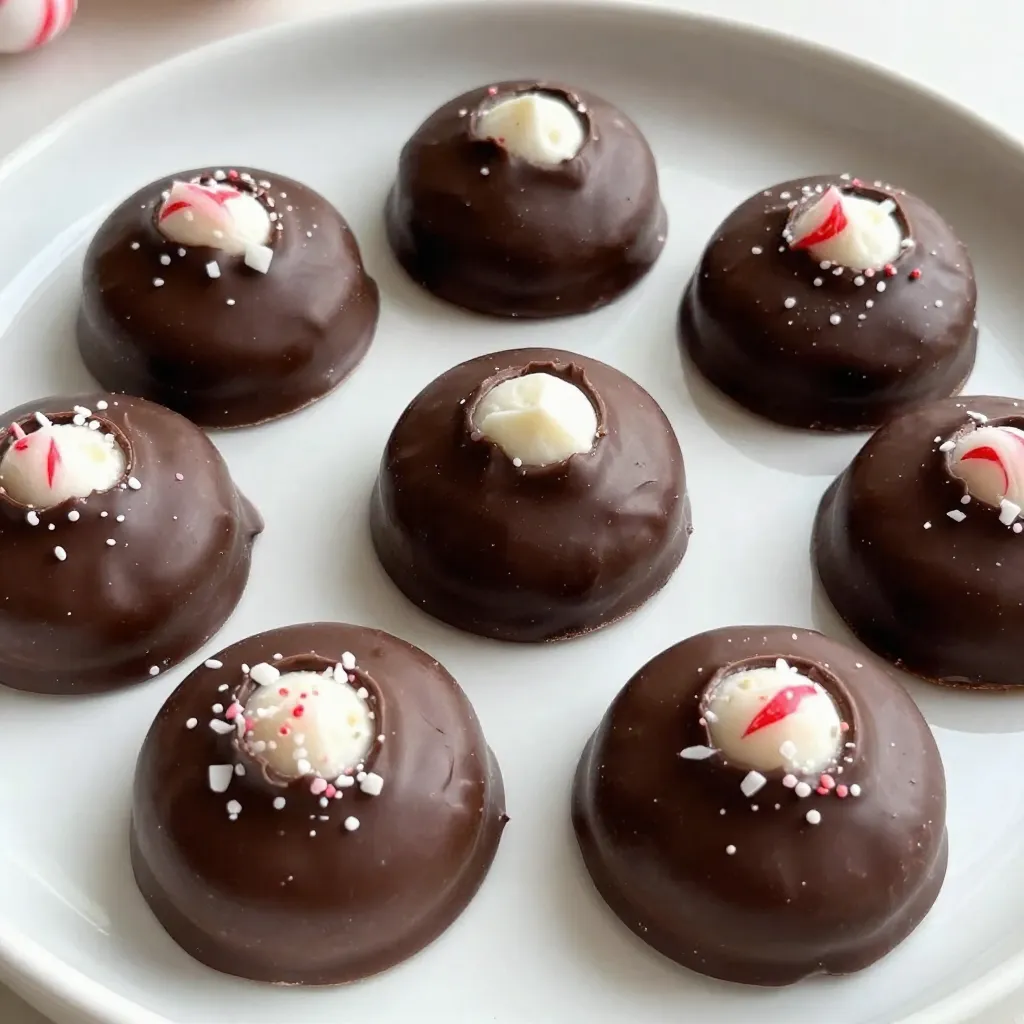 To make tasty homemade peppermint patties, you need the following: - 2 cups powdered sugar - 2 tablespoons cornstarch - 1/4 cup sweetened condensed milk - 1 teaspoon peppermint extract - 1/4 teaspoon vanilla extract - 1 cup dark chocolate chips (or semi-sweet) - 1 tablespoon coconut oil (or butter) You can easily swap some ingredients for others: - Use coconut cream instead of sweetened condensed milk for a dairy-free option. - If you don’t have peppermint extract, try using mint extract for a different flavor. - You can use white chocolate chips instead of dark chocolate for a sweeter taste. - Instead of coconut oil, you can use unsalted butter, which works well too. Choosing the best ingredients makes a big difference: - Look for pure peppermint extract. This ensures a strong and fresh flavor. - When buying chocolate chips, choose high-quality brands for the best melting and taste. - Fresh powdered sugar is key. Check for clumps; it should be light and fluffy. - Always choose organic ingredients when possible. They often have better flavor and quality. {{ingredient_image_1}} First, grab a large mixing bowl. Sift together 2 cups of powdered sugar and 2 tablespoons of cornstarch. This step helps make the patties smooth. Next, add 1/4 cup of sweetened condensed milk, 1 teaspoon of peppermint extract, and 1/4 teaspoon of vanilla extract. Use a spatula to mix everything well. Keep mixing until a dough forms. If the dough feels sticky, add more powdered sugar. Do this slowly until the dough is easy to handle. Now it's time to shape the patties. Divide the dough into small pieces. Each piece should be about 1 inch wide and 1/4 inch thick. Roll each piece into a rounded disc. Make sure the discs are flat for easy coating later. Once shaped, place them on a baking sheet lined with parchment paper. Put the baking sheet in the freezer for about 30 minutes. This will help the patties set and hold their shape. While the patties freeze, let's melt the chocolate. Take 1 cup of dark chocolate chips and mix it with 1 tablespoon of coconut oil in a microwave-safe bowl. Heat it in the microwave in 30-second bursts. Stir in between each burst until the chocolate is fully melted and smooth. After the patties are firm, dip each one into the melted chocolate. Make sure they are fully coated. Let any extra chocolate drip off. Place the coated patties back on the parchment-lined sheet. If you want, sprinkle crushed peppermint candies on top before the chocolate sets. Finally, let the patties sit at room temperature or in the fridge until the chocolate hardens. To get the right texture for your peppermint patties, you want a smooth dough. Start by sifting the powdered sugar and cornstarch well. This step helps break up clumps and makes mixing easier. When you add the sweetened condensed milk and extracts, mix until a dough forms. If it feels sticky, add powdered sugar bit by bit. You want it to be soft but not too wet. Avoid overmixing the dough. If you mix too long, it can become tough. Also, don't skip freezing the shaped patties. This step helps the chocolate stick better. If the chocolate is too hot, it can melt the patties. Let the chocolate cool a bit before dipping. Lastly, make sure to coat each patty fully, so every bite is rich with flavor. To boost flavor, try adding a bit more peppermint extract. Just a drop can make a big difference. For a fun twist, sprinkle crushed peppermint candies on top before the chocolate hardens. This adds a crunchy texture and looks great. You can also use white chocolate instead of dark for a different taste. Don’t be afraid to experiment; your unique touch can make these treats even better! Pro Tips Chill the Dough: Ensuring the dough is well-chilled before shaping makes it easier to work with and helps the patties hold their shape during the chocolate coating process. Quality Chocolate Matters: Using high-quality chocolate will enhance the overall flavor of the patties. Look for chocolate with a cocoa content of at least 60% for a richer taste. Experiment with Flavors: Feel free to customize your peppermint patties by adding different extracts such as orange or almond for a unique twist on the classic flavor. Storage Tips: Store your peppermint patties in an airtight container in the refrigerator for up to two weeks. They can also be frozen for longer storage; just separate layers with parchment paper. {{image_2}} You can change the peppermint flavor to fit your taste. If you want a stronger taste, add more peppermint extract. Start with an extra 1/4 teaspoon. For a milder flavor, reduce it to 1/2 teaspoon. You can also mix in other extracts. Almond or orange extract can bring a fun twist. The type of chocolate you use can change the taste of your patties. Dark chocolate gives a rich, bold flavor. If you prefer something sweeter, use semi-sweet chocolate. You can even try milk chocolate for a creamier taste. For a fun twist, use white chocolate too. Just remember to adjust the sweetness of your filling if you choose milk or white chocolate. Get creative with flavors! You can add a hint of coconut or even coffee. To do this, mix in 1 tablespoon of coconut cream or coffee extract into the dough. You can also try adding crushed candies or zest from citrus fruits, like lemon or lime. These little changes can take your peppermint patties to a new level. Enjoy experimenting! To keep your homemade peppermint patties fresh, store them in an airtight container. This will help prevent them from drying out. I recommend placing a piece of parchment paper between layers. This step keeps the patties from sticking together. You can store them at room temperature or in the fridge. If you choose the fridge, allow them to come to room temp for the best taste. Homemade peppermint patties can last about one week at room temperature. If you store them in the fridge, they can stay fresh for up to two weeks. Just make sure they stay in an airtight container. If you see any signs of melting or changes in texture, it's best to discard them. Freezing is a great option if you want to save some for later. To freeze, place the patties in a single layer on a baking sheet. Freeze them for about 30 minutes until firm. Then, transfer them to a freezer-safe container. They can last up to three months in the freezer. When you're ready to enjoy them, let them thaw in the fridge or at room temperature. This method keeps your peppermint patties tasty and fresh! Yes, you can make them vegan! Replace sweetened condensed milk with a plant-based option, like coconut cream or almond milk. Use dairy-free chocolate chips to coat the patties. Be sure to check the labels for vegan-friendly choices. To lower the sweetness, reduce the powdered sugar. Start by using 1.5 cups instead of 2 cups. You can also add a pinch of salt to balance the flavors. Another option is to use dark chocolate with a higher cocoa content, which will add a nice depth and reduce the overall sweetness. Absolutely! Many ingredients in this recipe are already nut-free. Just ensure your chocolate chips and any flavorings do not contain nuts. You can also use coconut oil or butter for coating, both of which are nut-free. Always check labels to avoid hidden allergens. In this article, we explored how to make delicious homemade peppermint patties. We covered the key ingredients, step-by-step instructions, and helpful tips for perfecting your treats. You learned about variations you can try and how to store your patties for best results. Homemade peppermint patties are fun and tasty. With simple swaps and tricks, you can make them just right for you. Remember, practice makes perfect. Enjoy your sweet creations during any season!