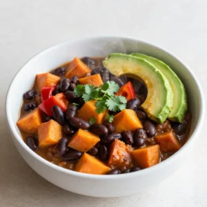 Sweet Potato Black Bean Chili Tasty and Healthy Dish